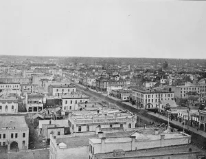 Winnipeg of Manitoba, Canada The main street from city hall 1924