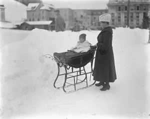 Winter scenes at Murren, Switzerland 1920