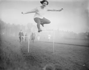 Women Athletes Training at Paddington for International Games at Monte Carlo Miss