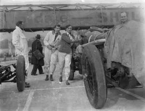 Women race against men at first Brooklands meeting. 14 March 1936