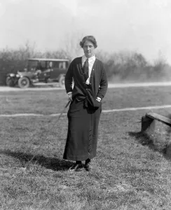 Womens golf at the Sandy Lodge Golf Club, Northwood, Middlesex Miss Cecil Leitch