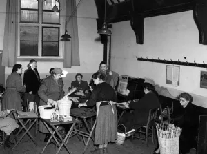 Womens Institute members in Birling Kent 1953