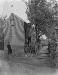 Cottage Prints: A wooden cottage in Chislehurst, Kent. 1939