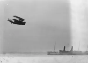 Worlds first twin engined boat amphibian built for Air Ministry to carry 14 passengers