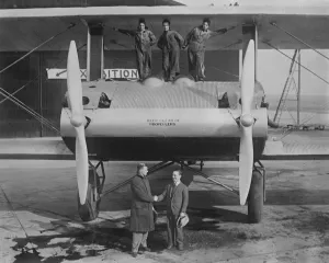 Worlds largest commercial aeroplane with a palatial office. Built by Remington