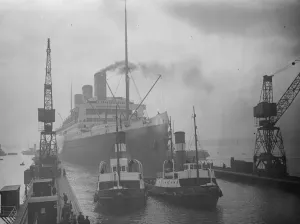 Worlds largest liner dry docked. The biggest weight lifting feat ever attempted