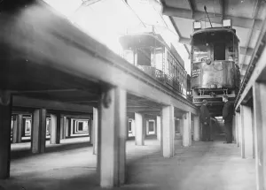 German Prints: Worlds largest and most modern tram car station. The worlds largest and most