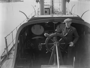 The Worlds largest motor lifeboat, the Princess Mary at Cowes. 23 April 1929