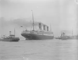 Worlds largest ship arrives at Southampton The new White Star Liner RMS Majestic