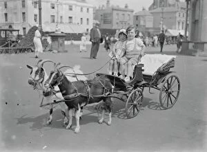 Children Collection: At Worthing - The goat chase. 11th August 1923