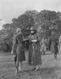 Friends Prints: Wye Steeplechase Mrs Robert Mercier and Mrs H Valance 1 November 1926