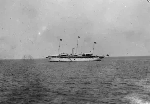 Ship Prints: Yacht of the Siamese Navy. The royal yacht, Maha Chakkri off Bangkok. 14