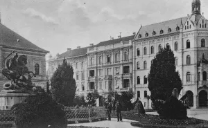 Landmark Prints: Yugoslavia. Zagreb Academy Square. January 1929